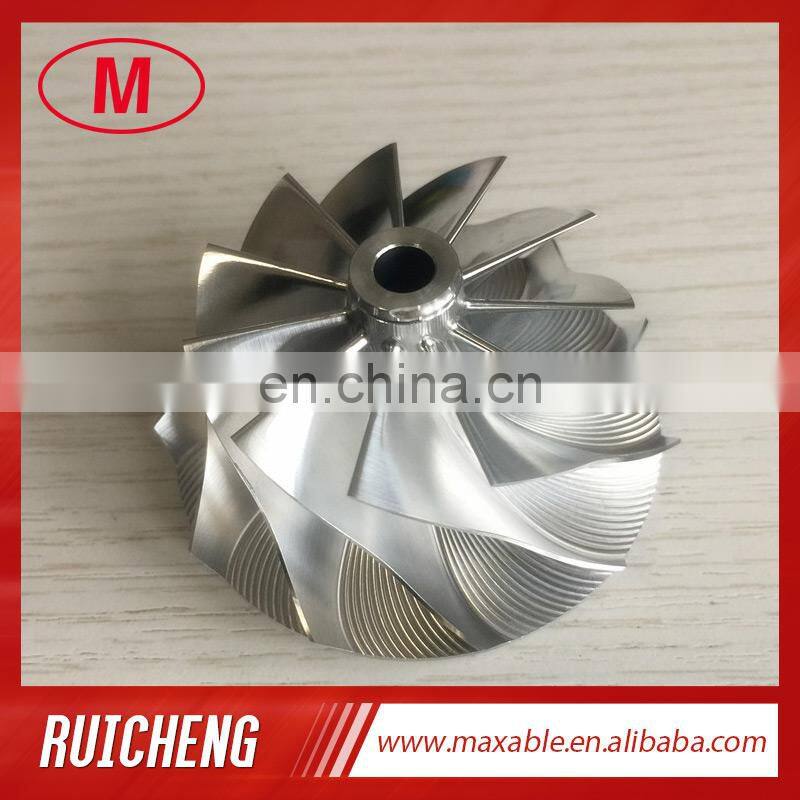 RHF5HB 46.50/59.94mm 11+0 blades high performance Turbocharger Billet/milling/aluminum 2618 compressor wheel for VF30/VF3