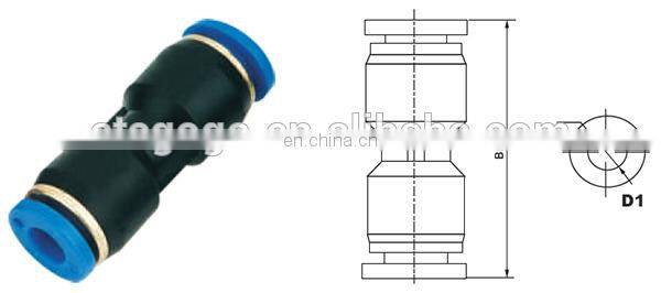 pipe joint 4mm pneumatic fittings and connectors