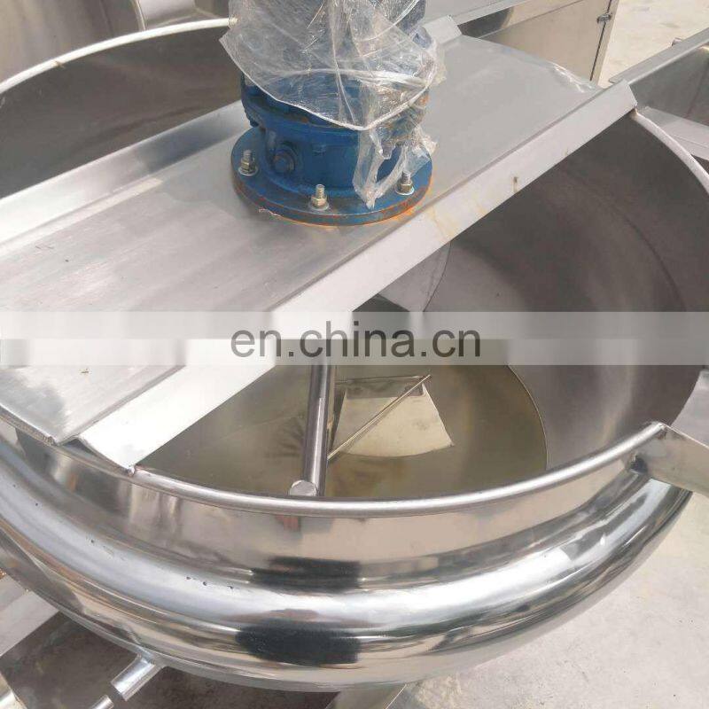 Tilting/agitation Jacketed Kettle/ Boiler/vessel Gas Heating Tilting Jacketed Kettle Steam Jacket Cooking Mixer