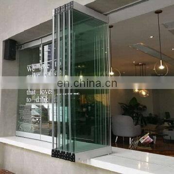 Stunning Frameless Stacking Folding Door with 6+6mm Tempered Laminated Glass