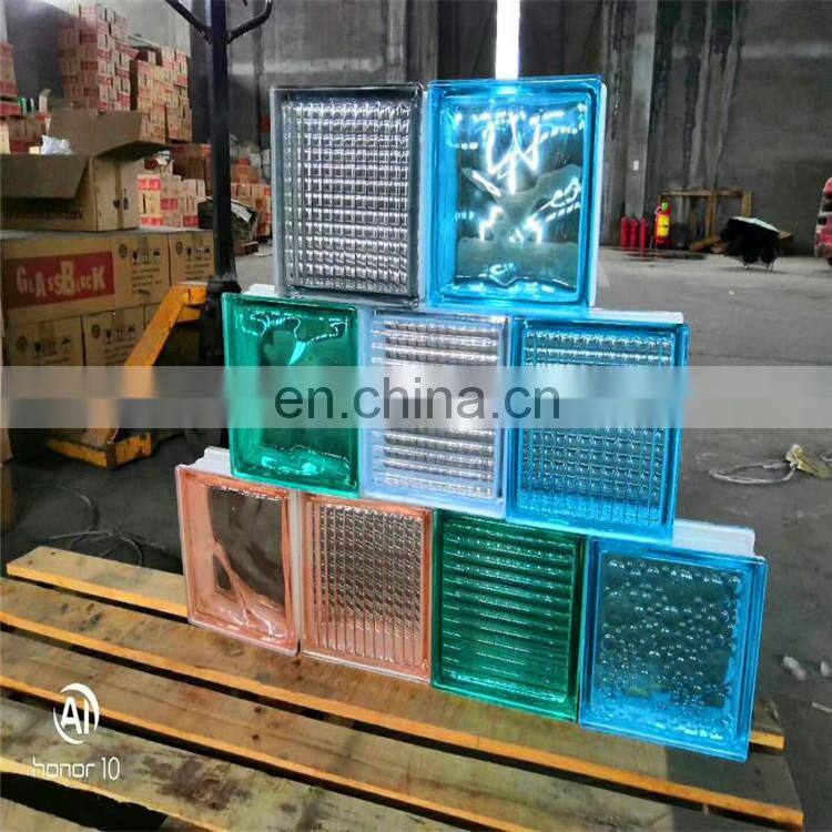 190x190x80mm Clear/Colored Glass Block Glass Brick Manufacturer