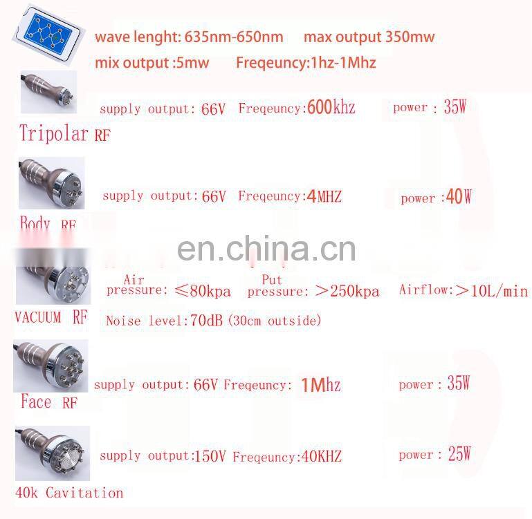 Professional RF Diode Laser Vacuum Cavitation Weight loss Beauty Machine