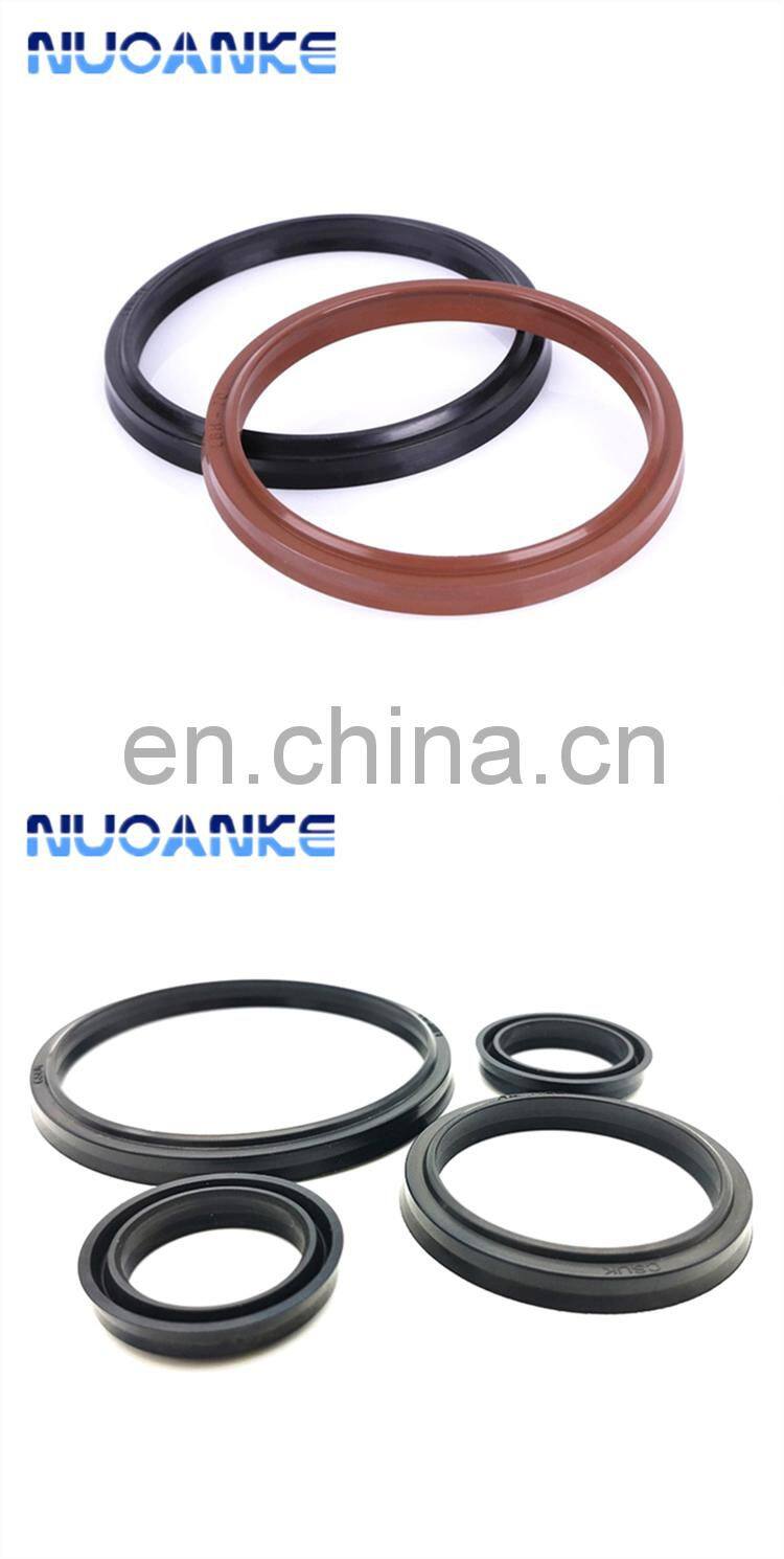 China Manufacturer Oil Cylinder Dust-Proof Oil Seal LBH Type Hydraulic Cylinder Wiper Seal Black FKM Hydraulic Pump Oil Seal