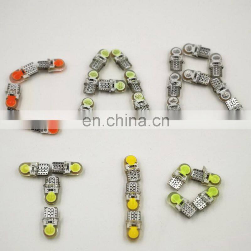 Carest 30pcs Super Bright Turn Side License Plate Light Lamp Bulb Auto T10 Led Cold White 194 W5W LED 168 COB Silica Car DC 12V