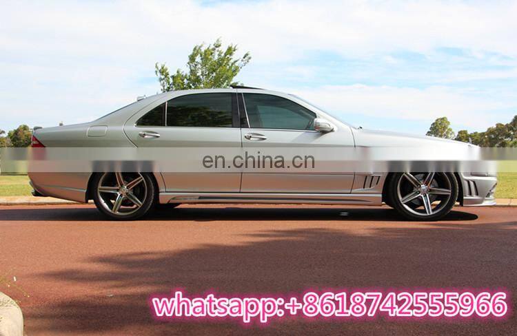s-class w220 body kit with front bumper fender ducts side skirts and rear bumper fit for 2003 2004 2005 2006 WD autoparts for