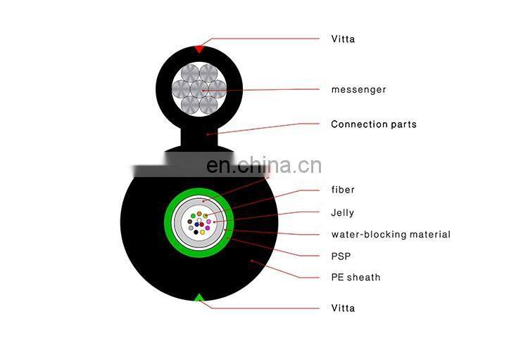 Figure 8 Aerial Self-support armoured G625d optic fiber network cable