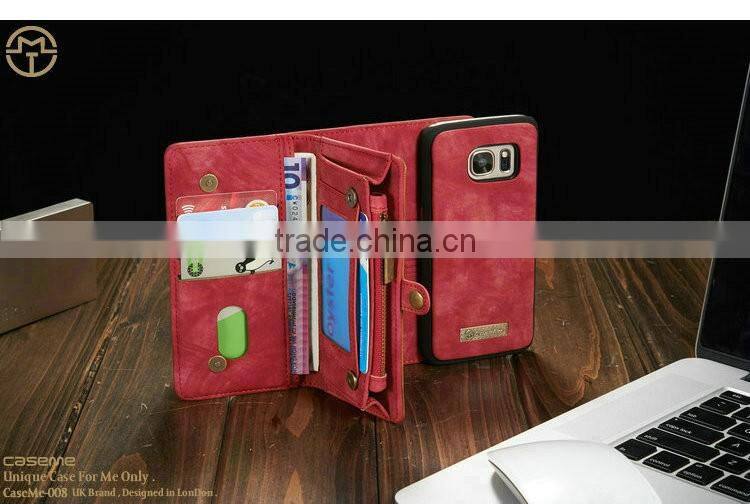 for Samsung s7 case leather stand flip phone case with 2 business card holder photo bag leather case for Samsung s7