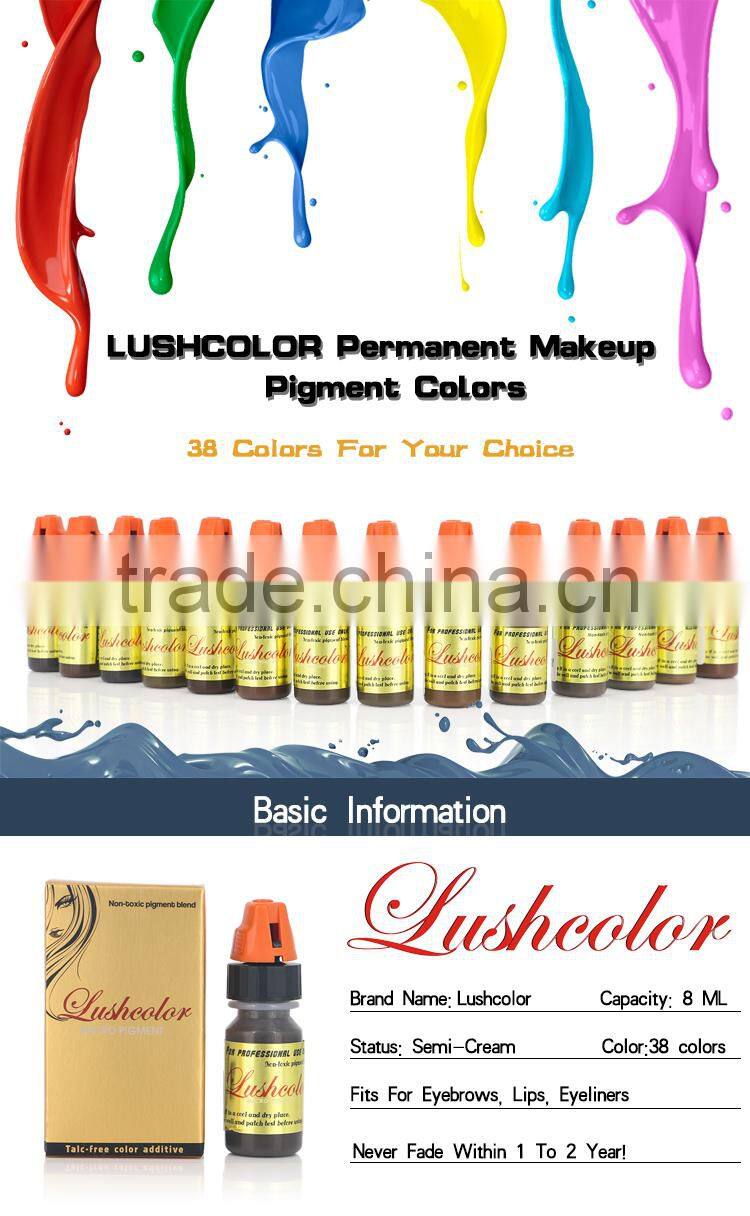 LUSHCOLOR Permanent Makeup Ink Pigment Best Sell Eyebrow Tattoo Ink