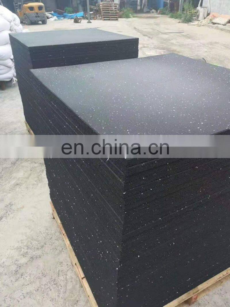 Home sports floor skipping rope soundproof mats gym shock absorption rubber mats strength zone cushioning shockproof rubber