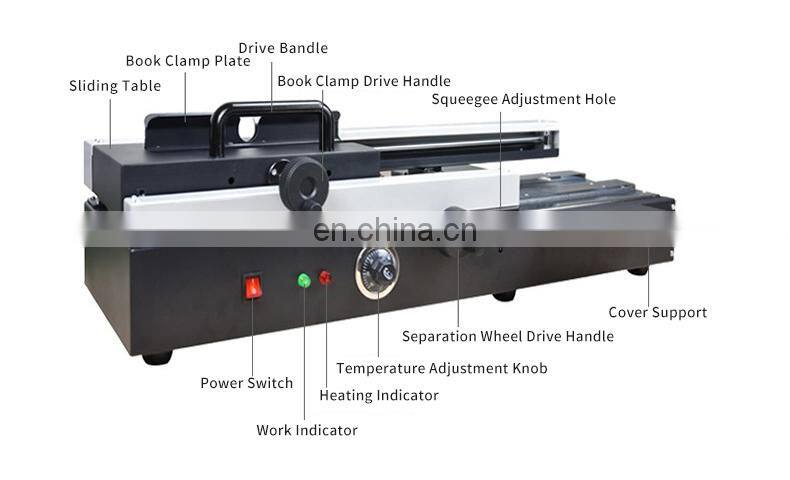 SBM-50D A4 high quality glue binding machine binder with Hot melt colloidal particles