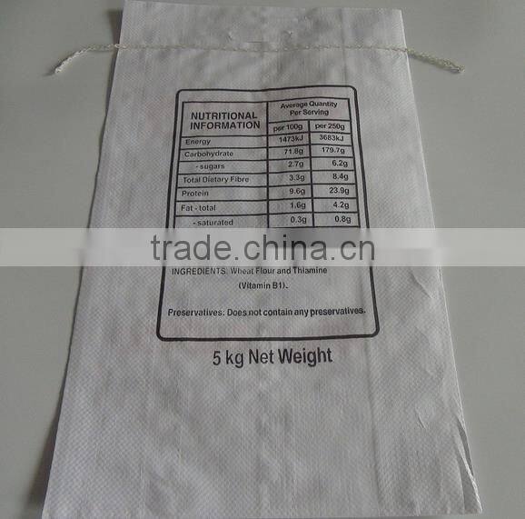 High Quality 25KG PP Woven Bag, Flour Bag, Plain PP Woven Flour Bag