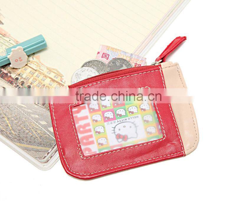 Zip Coin Bag Mini Money Key Pouch Pocket Gift Lovely Hand bag Wallet PVC Coin Cosmetic Purse