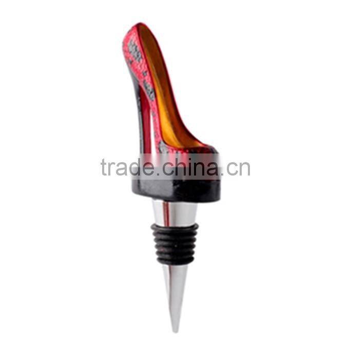 High Heel Shoe Wine Bottle Stopper, creative wine stopper, best for gift set and home Decorative