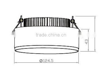 9w/12w/18w/24w led downlight for indoor light