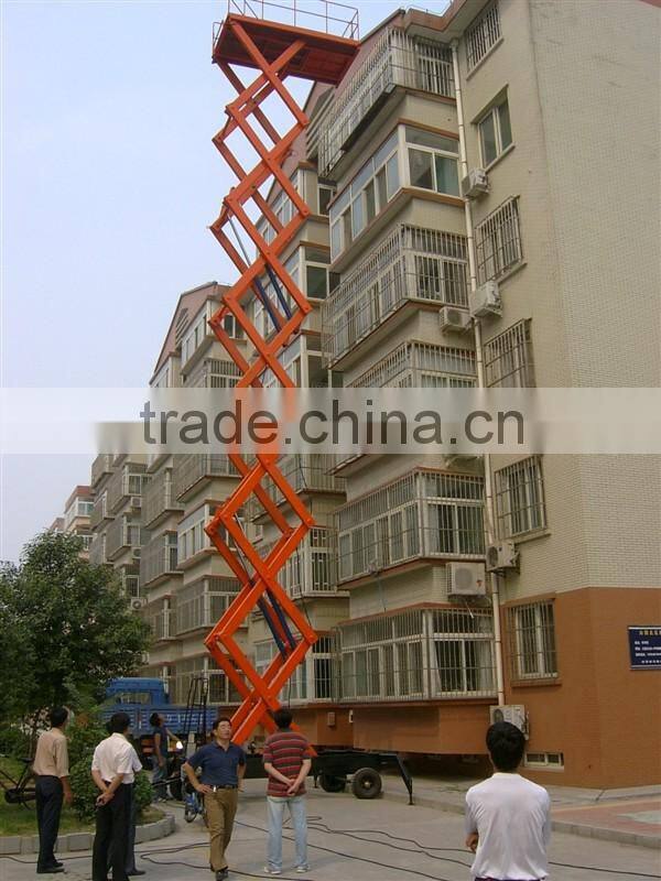 1.35~8m,0.3 ton small scissor lift table /hydraulic scissor lift table /mechanical scissor lift table