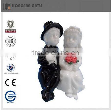 hot sell ceramic wedding cake topper