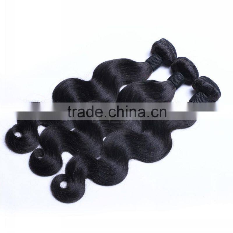 Wet and wavy virgin body wave hair bundles indian remy human hair weave