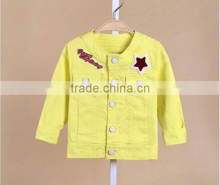 2015 autumn girls overcoat double-breasted wind coat kids woolen overcoat
