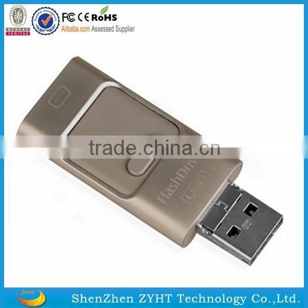 The top hot selling 3 in 1 usb alibaba for apple iphone 6s usb flash drive otg ,mobile phone usb flash drive