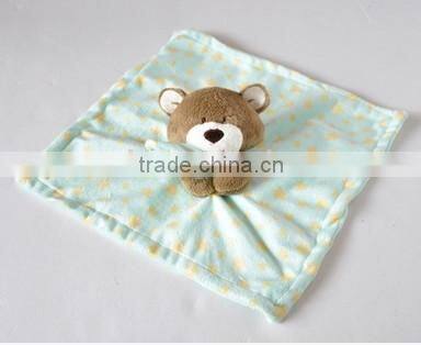 2015 plush animal head giraffe soft blanket/giraffe baby blankets