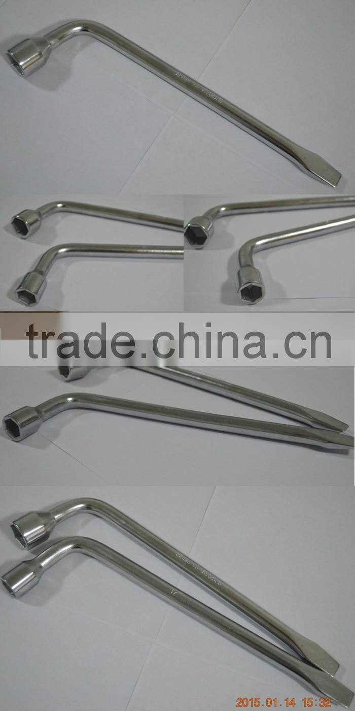 Metric High Qualtiy Carbon Steel L Shape Wheel Wrench For trucks