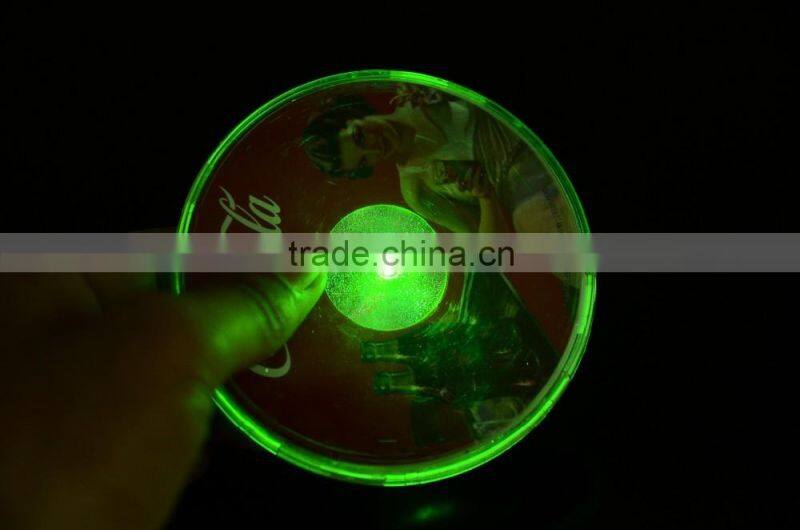 ktv blinking coaster LED Coaster Wholesale LED Flashing Coasters