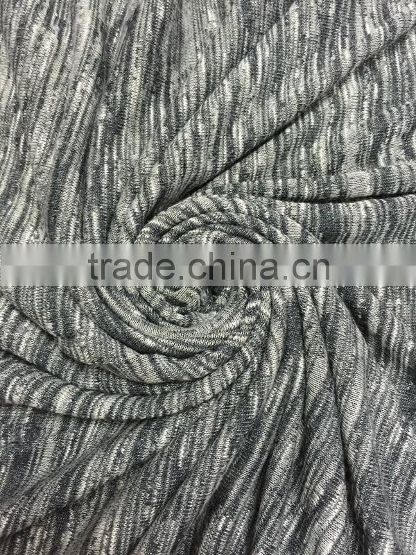 2015 high qulity RT slub jersey knit fabric for knitwear