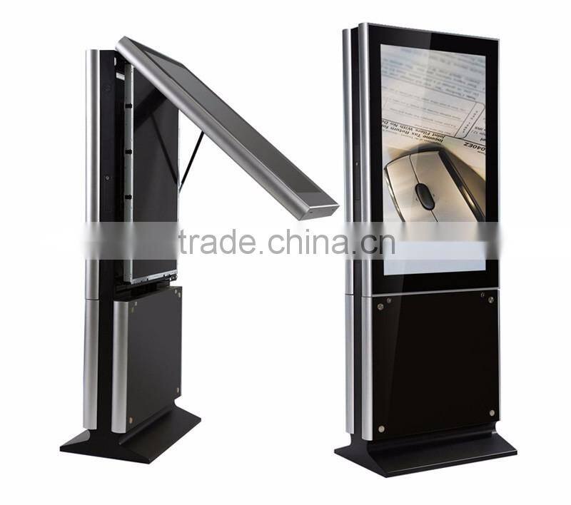 55'' dual screen double side digital audio signage