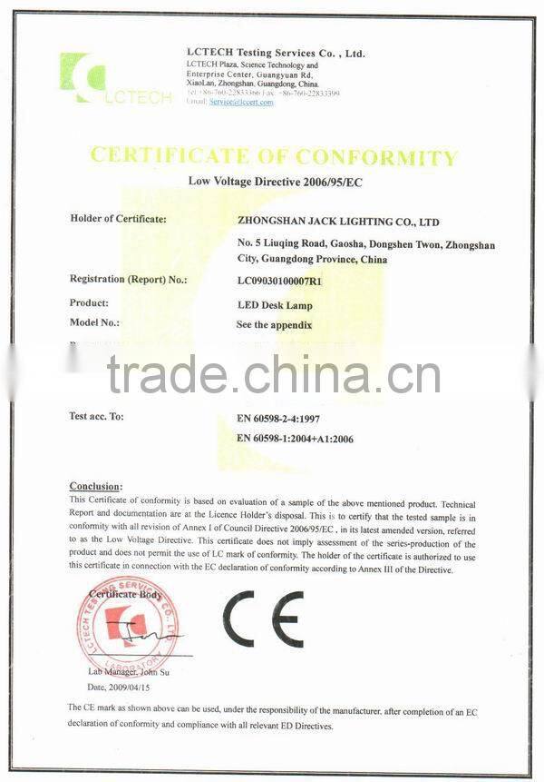 Space Saving foldable led table lamp JK837CWT in Pure White for China office table led lamps