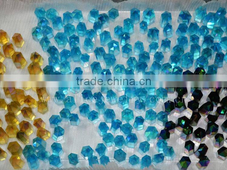 Rock mineral specimen titanium crystal quartz point with inclusions for healing energy