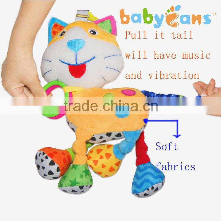 Babyfans China cat toys Wholesale Stuffed Plush Music Baby Toys