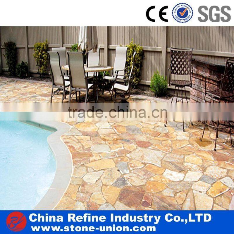 Natural Wooden Yellow Quartzite