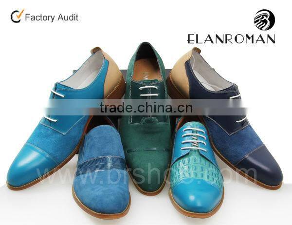 The newest cow suede leather dress men shoes