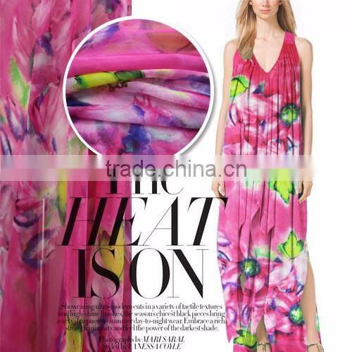 Wholesale 100% Printed Silk Chiffon Fabric For Garment