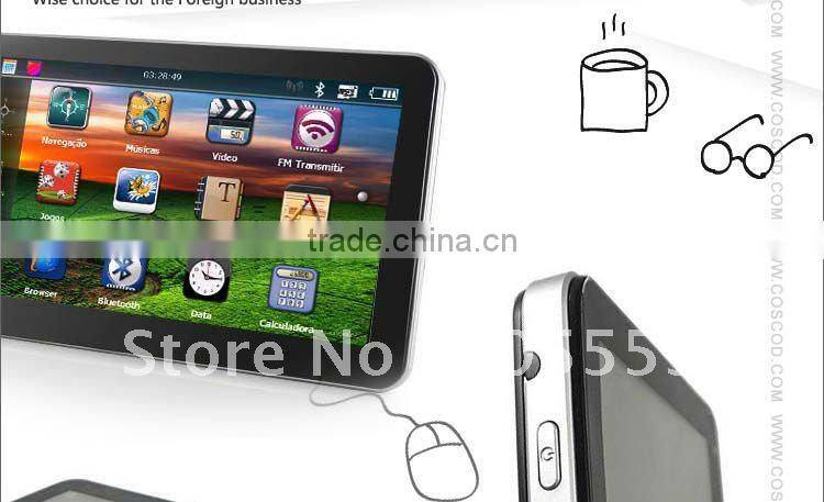 M050- 5 inch tablet gps with bluetooth for Europe map