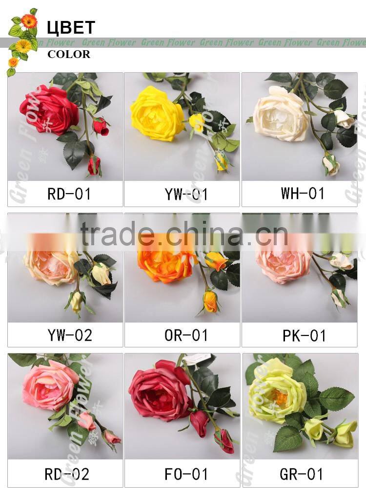 2016 Wholesale Latex Roses Artificial Flowers PU Rose Real Touch Bouquet Wedding Bridal Decor Display Flower