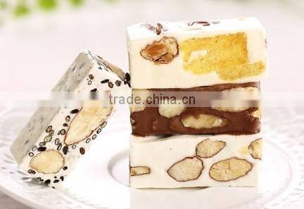 Nougat with nut production line, Nougat candy cutting machine,Nougat nuts forming machine