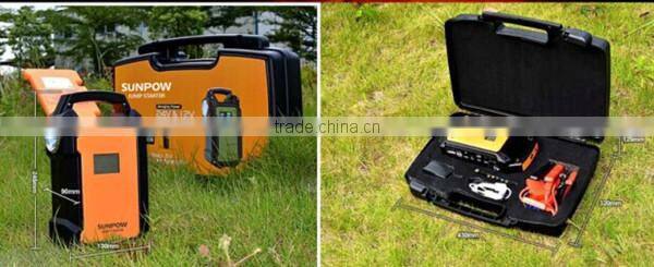 SUNPOW car emergency tool kit battery car jumper 12v/24v car starter