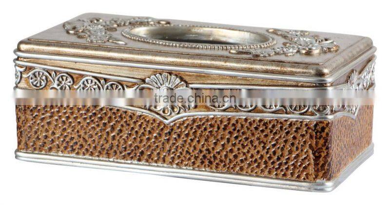 Hot sale leather facial tissue box for sale