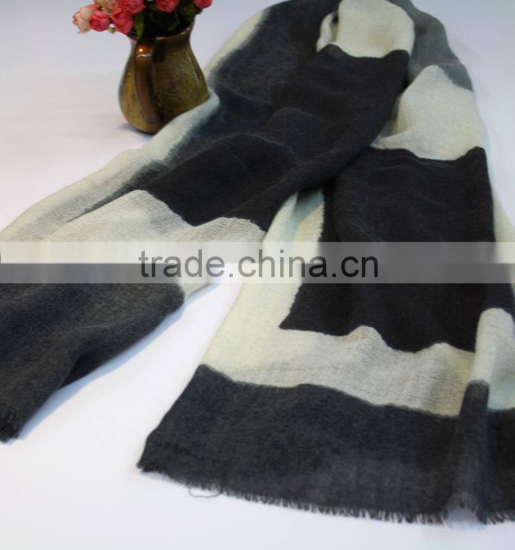 fashionable 100 cotton stretch knit scarf