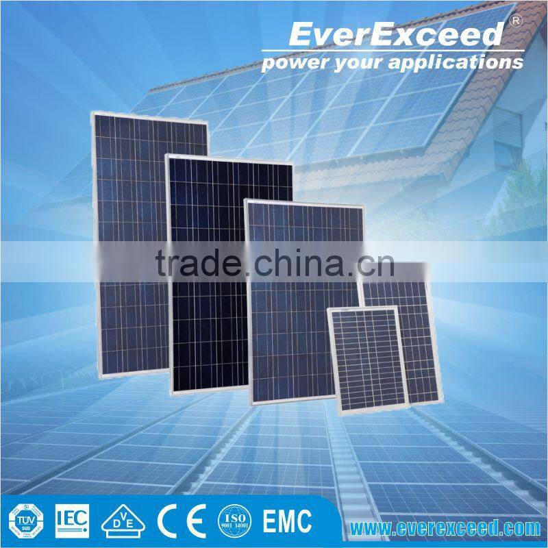 EverExceed Best price 1000 watt Solar Panel with TUV/VDE/CE/IEC Certificates for solar panel street light system manufacturer