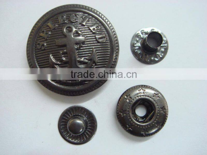 25mm high quality metal brass snap military button