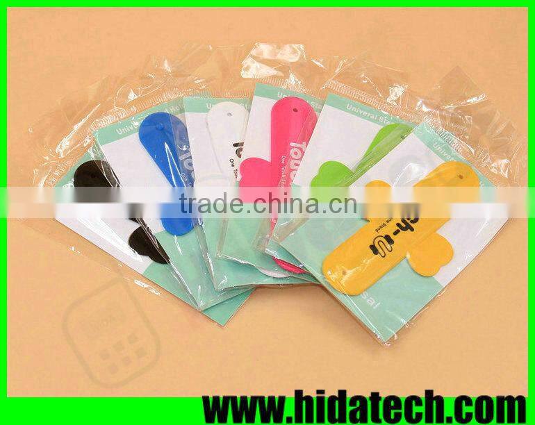 New arrival promotional gift silicone slap holder snap stand for iphone 6