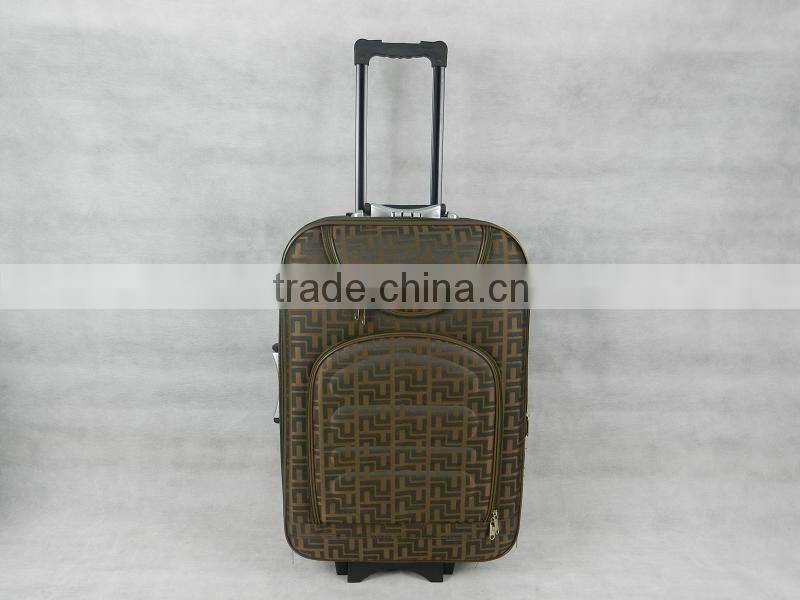 1pc promotional 22'' cabin luggage 600D1200D1680D polyester trolley luggage