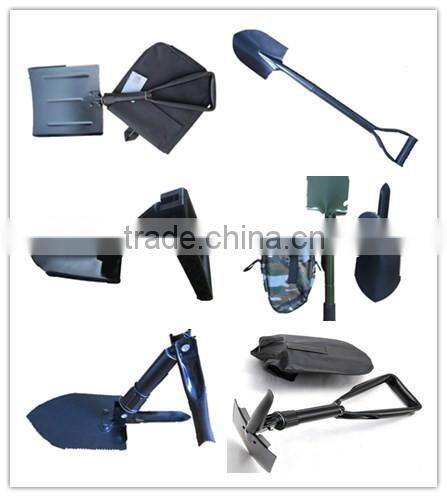 Camping multifunction folding garden shovel with saw pickaxe