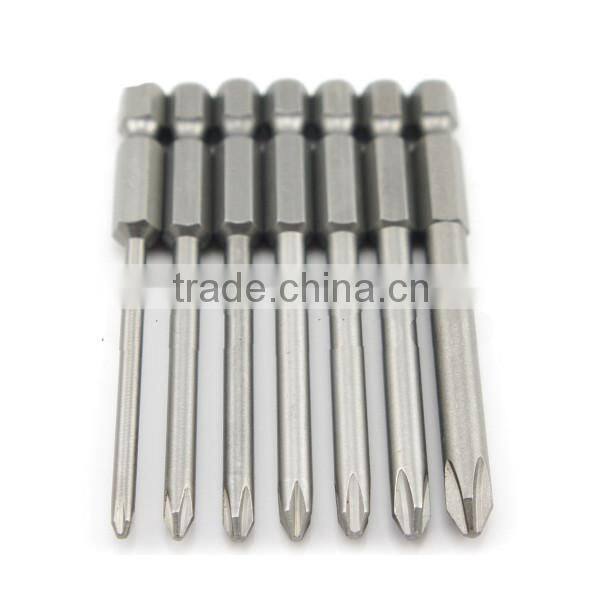 9pcs 75mm Magnetic Long Hex Cross Head Screwdriver Bits Set Electric screwdriver Bits AR-17