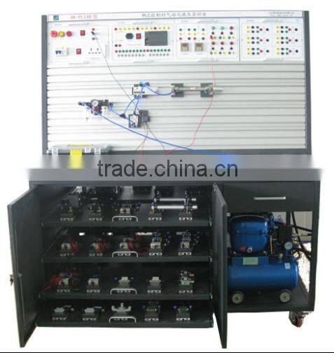 PLC Control Double Side Pneumatic and Hydraulic Training Equipment/Hydraulic Trainer/Pneumatic Trainer(XK-QDYY1A)for School Lab