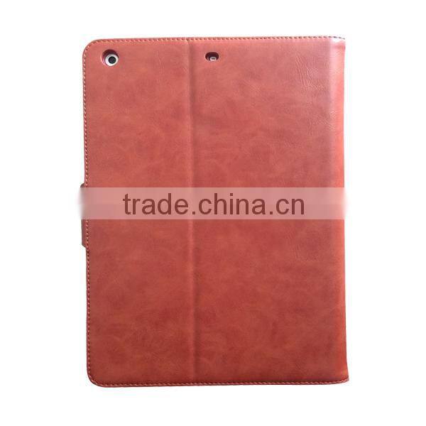 Fashion Clear TPU Plastic card Holder Leather Case for IPad Air
