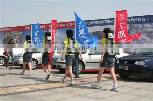 Hot sales outdoor backpack flag stand