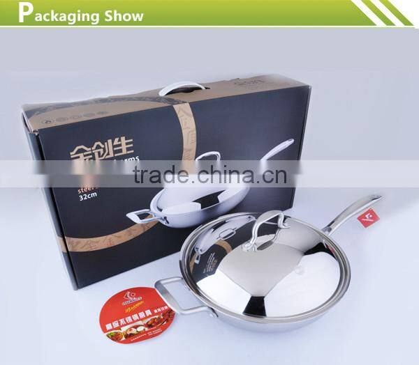 Charms Triply stainless steel electric wok chinese cooking